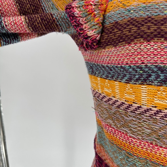 Anthropologie Pilcro Colorful Multicolor‎ Striped Knit Lalala Sweater Boho XS - Picture 7 of 9